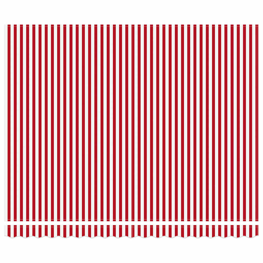 Udtrækkelig markise Rød og Hvid 400 × 300 cm