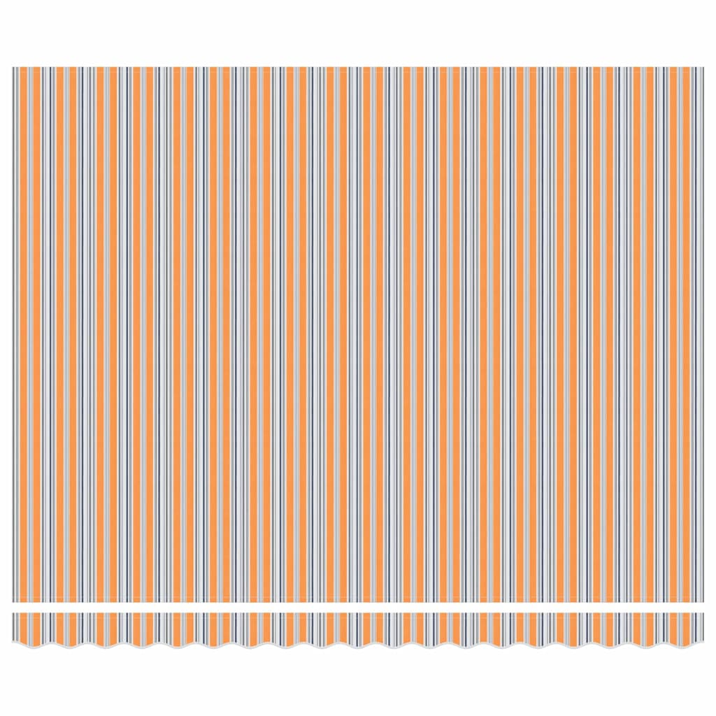 Udtrækkelig markise Flerfarvet 400 × 300 cm Stof og aluminium