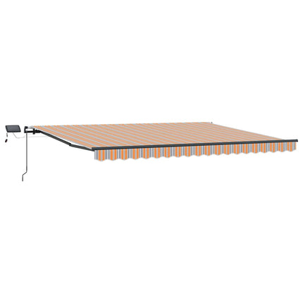 Udtrækkelig markise Flerfarvet 400 × 300 cm Stof og aluminium