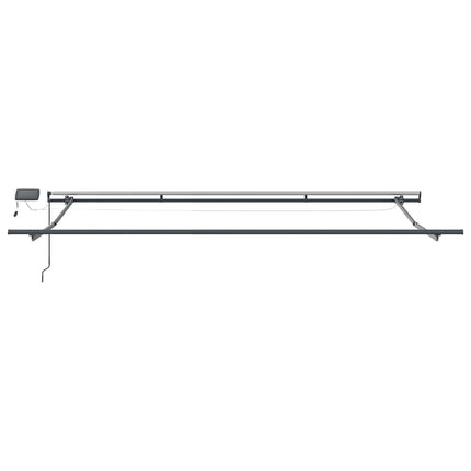 Udtrækkelig markise Flerfarvet 400 × 300 cm Stof og aluminium