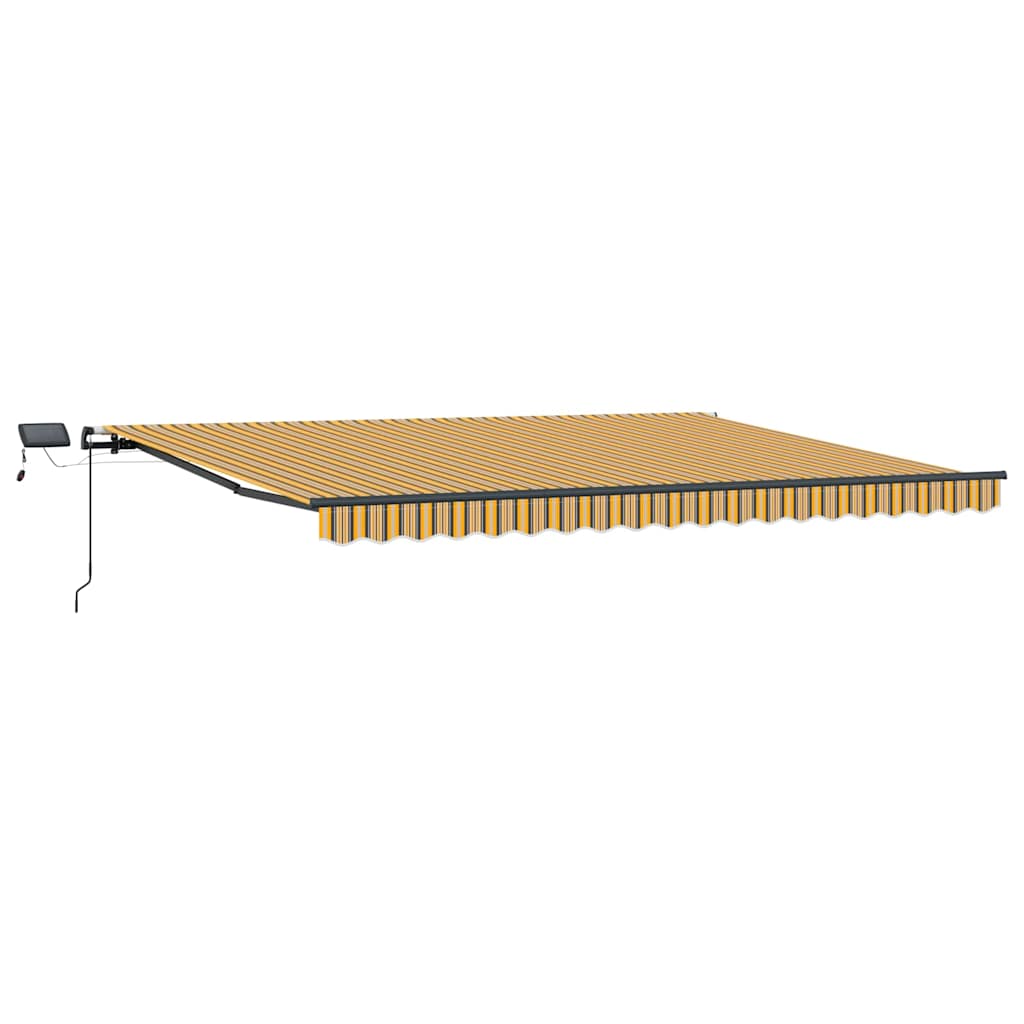 Udtrækkelig markise Flerfarvet 400 × 300 cm Stof og aluminium