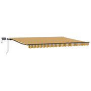 Udtrækkelig markise Flerfarvet 400 × 300 cm Stof og aluminium