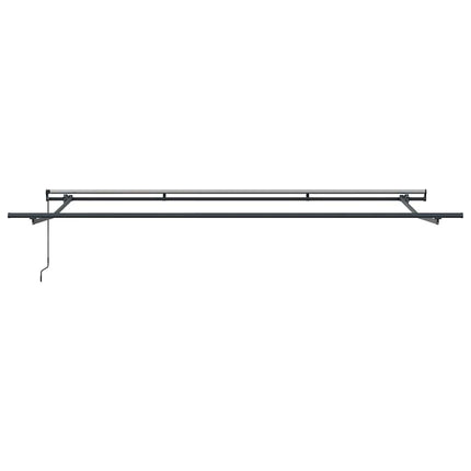 Udtrækkelig markise Sort 400 × 300 cm Polyester og Aluminium