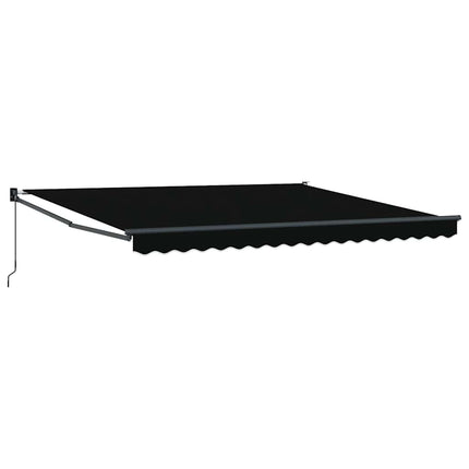 Udtrækkelig markise Sort 400 × 300 cm