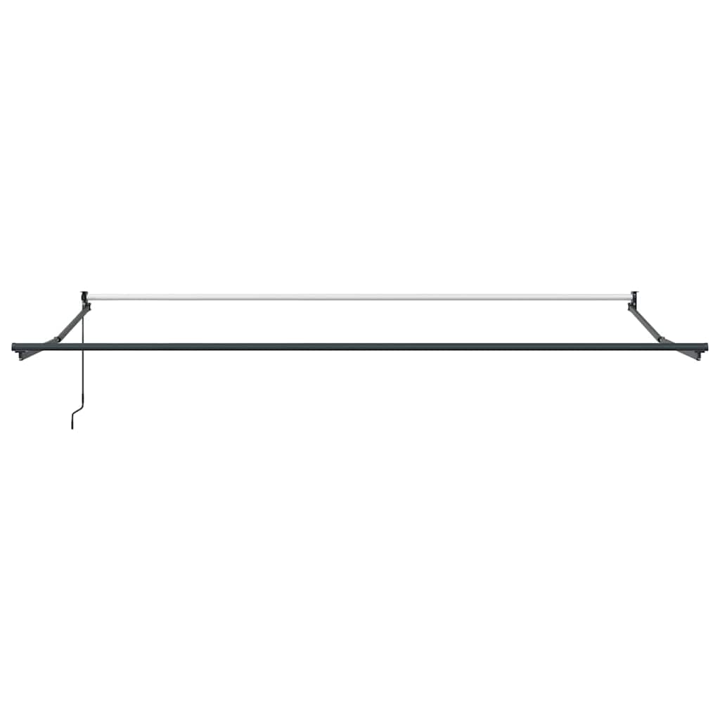 Utrækkelig Markise Sort 400 × 300 cm Polyester og Aluminium