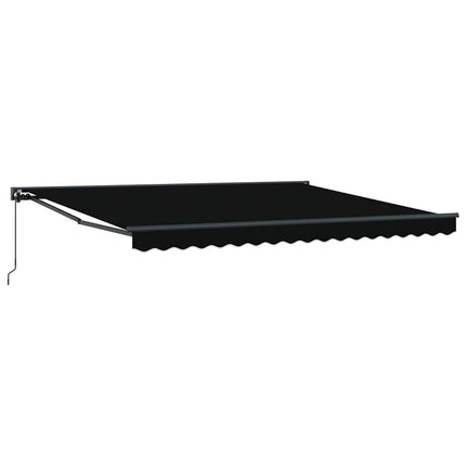 Markiseramme Sort 400 × 300 cm Polyester med PU belægning
