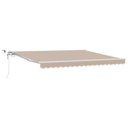 Udtrækkelig markise Beige 400 × 300 cm Polyester
