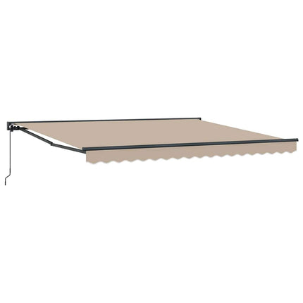 Markiseramme Beige 400 × 300 cm Polyester med PU belægning
