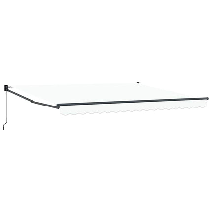 Udtrækkelig markise Hvid 400 × 300 cm
