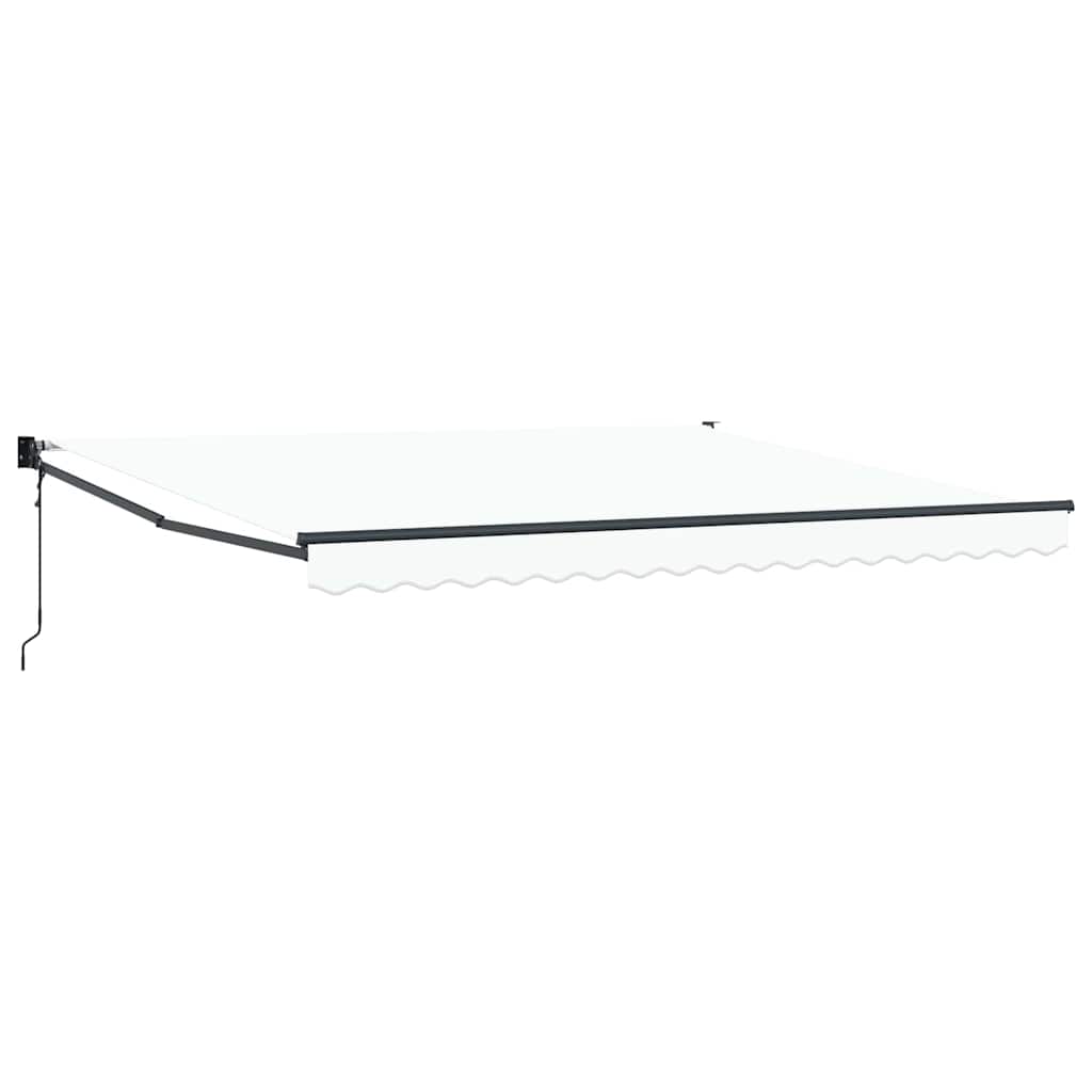 Markise Hvid 400 × 300 cm Polyester og metal