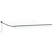 Markise Hvid 400 × 300 cm Polyester og metal