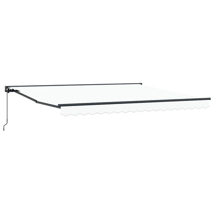 Markiseramme Hvid 400 × 300 cm Polyester med PU belægning