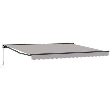 Markiseramme Lysegrå 400 × 300 cm Polyester med PU belægning