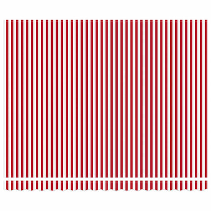 Udtrækkelig markise Rød og Hvid 400 × 350 cm Stof og aluminium