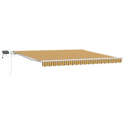 Udtrækkelig markise Flerfarvet 400 × 300 cm Stof og aluminium