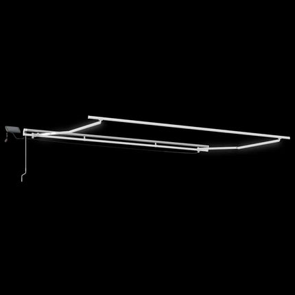 Udtrækkelig markise Flerfarvet 400 × 300 cm Stof og aluminium
