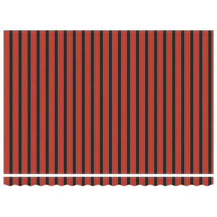 Udtrækkelig markise Orange og Brun 450 x 300 x 165 cm