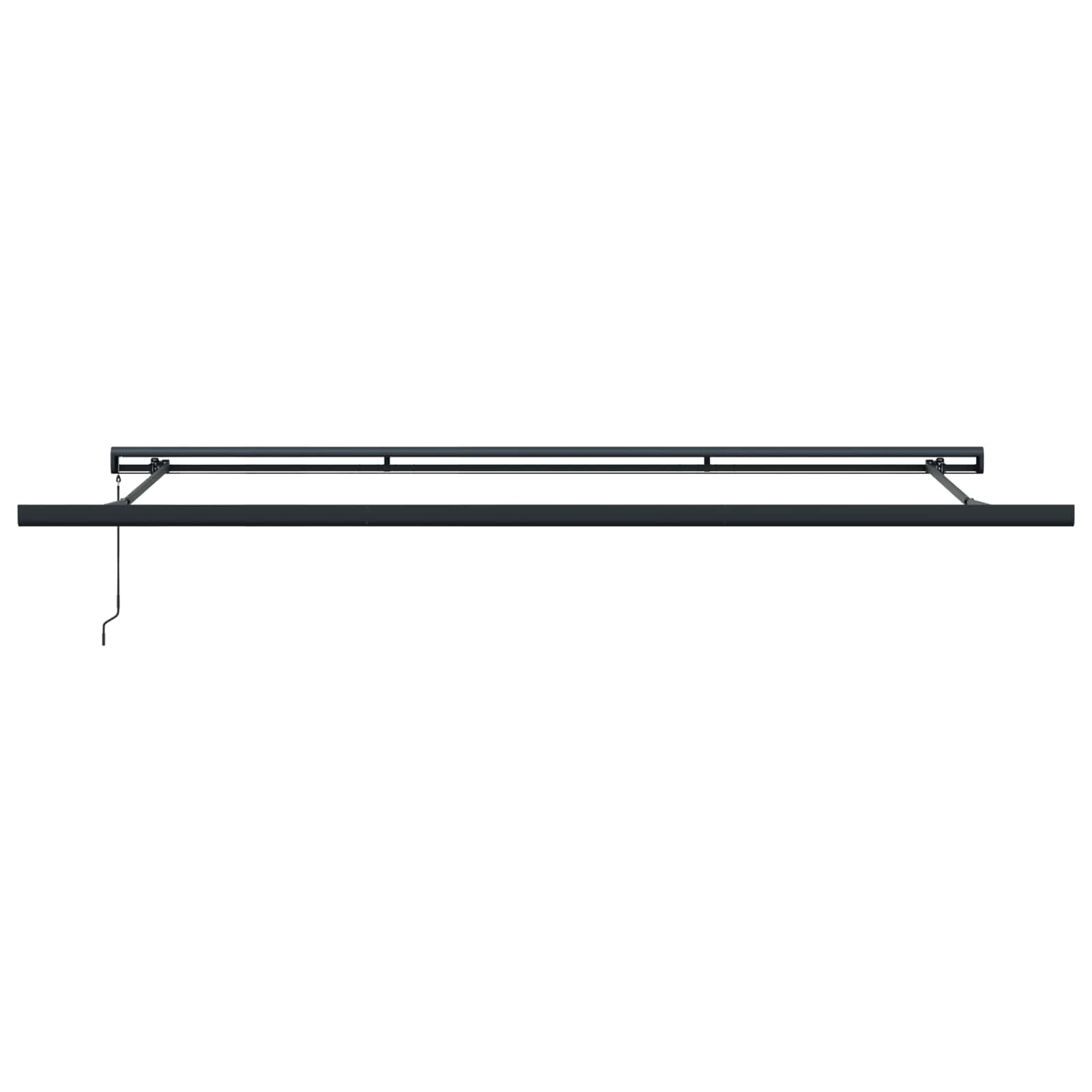 Udtrækkelig markise Rød og Sort 450 × 300 cm