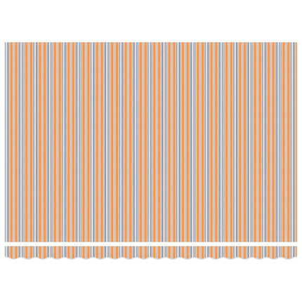 Udtrækkelig markise Flerfarvet 450 × 300 cm Polyester og metal