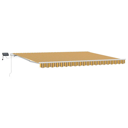 Udtrækkelig markise Flerfarvet 450 × 300 cm Stof og aluminium