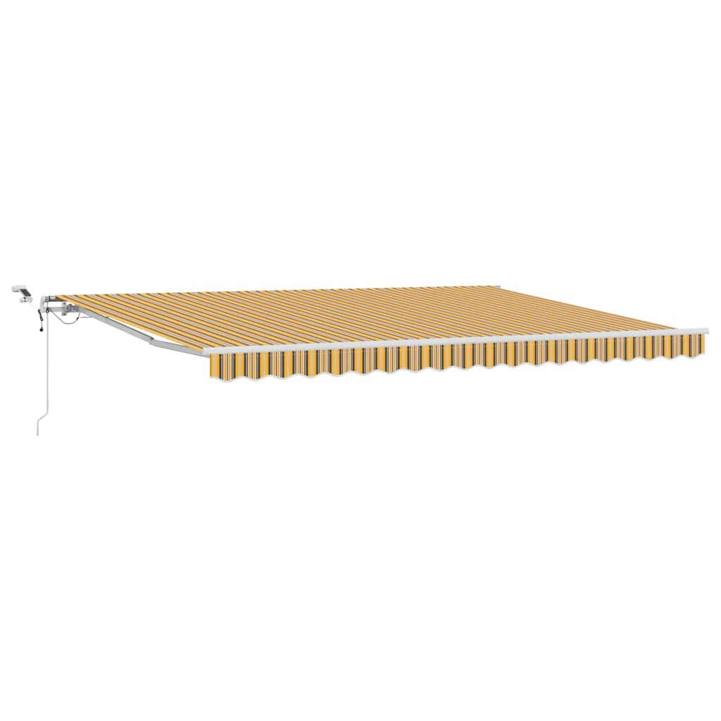 Utrækkelig Markise Flerfarvet 450 × 300 cm Polyester og metal