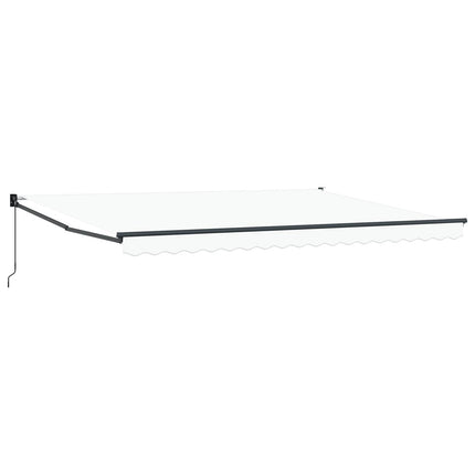 Udtrækkelig markise Hvid 450 x 300 x 165 cm