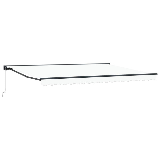 Markiseramme Hvid 450 × 300 cm Polyester med PU belægning