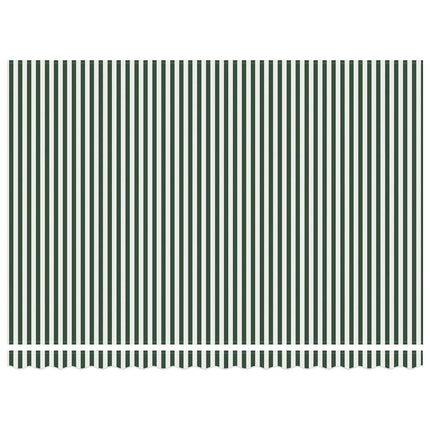 Udtrækkelig markise Grøn og Hvid 450 × 300 cm Polyester