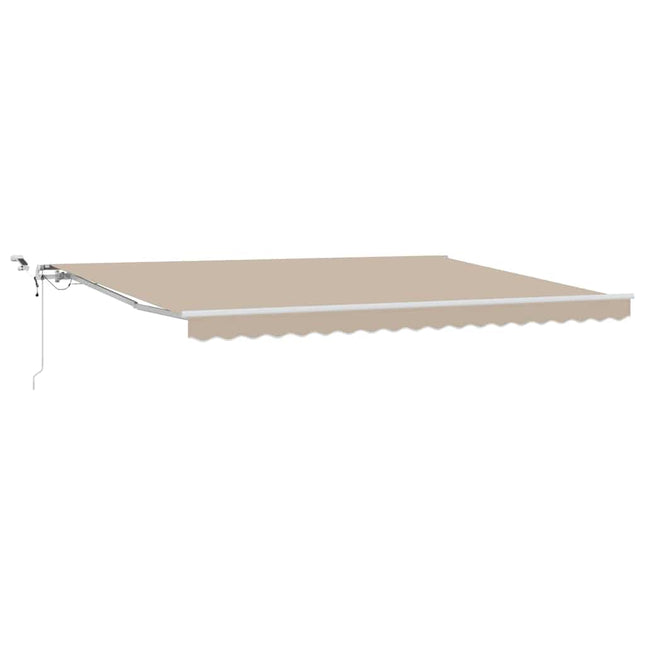 Udtrækkelig markise Beige 450 × 350 cm Polyester