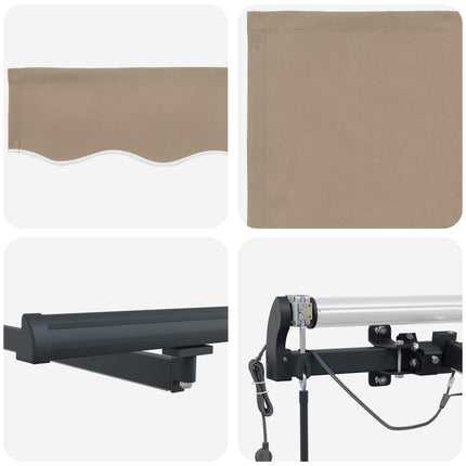 Markiseduge Beige 500 × 300 cm Polyester
