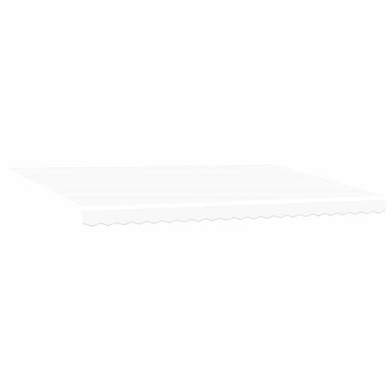 Udtrækkelig markise Hvid 500 × 300 cm Polyester