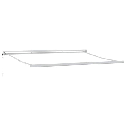 Udtrækkelig markise Lysegrå 500 x 300 x 165 cm Stof og Metal
