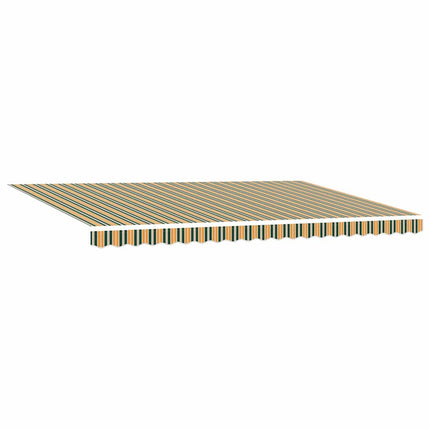 Udtrækkelig markise Grøn og Gul 500 × 300 cm Polyester