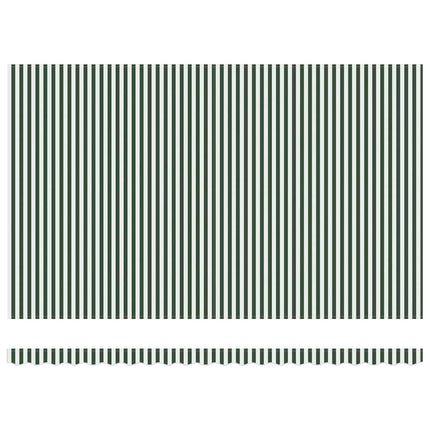 Udtrækkelig markise Grøn og Hvid 500 × 300 cm
