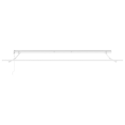 Udtrækkelig markise Grøn og Hvid 500 × 300 cm Stof og aluminium