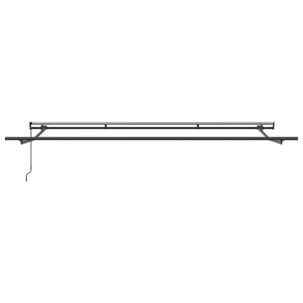 Udtrækkelig markise Grøn og Hvid 500 × 300 cm
