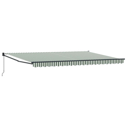 Udtrækkelig markise Grøn 500 × 300 cm