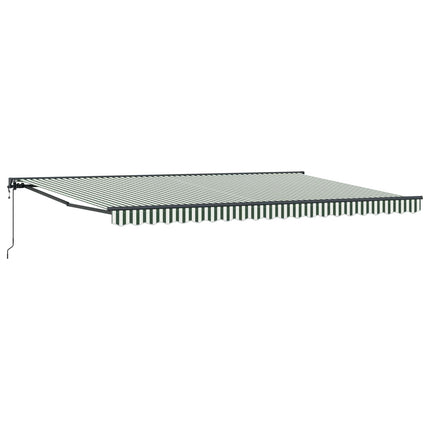Markiseramme Grøn og Hvid 500 × 300 cm