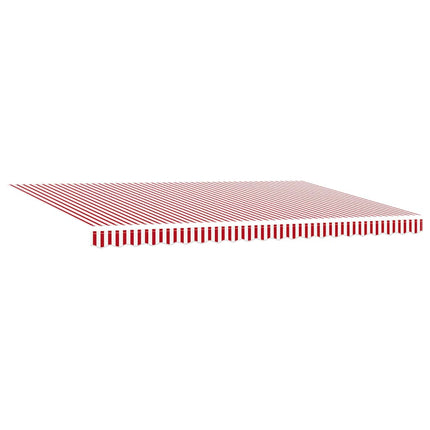 Udtrækkelig markise Rød og Hvid 500 × 350 cm