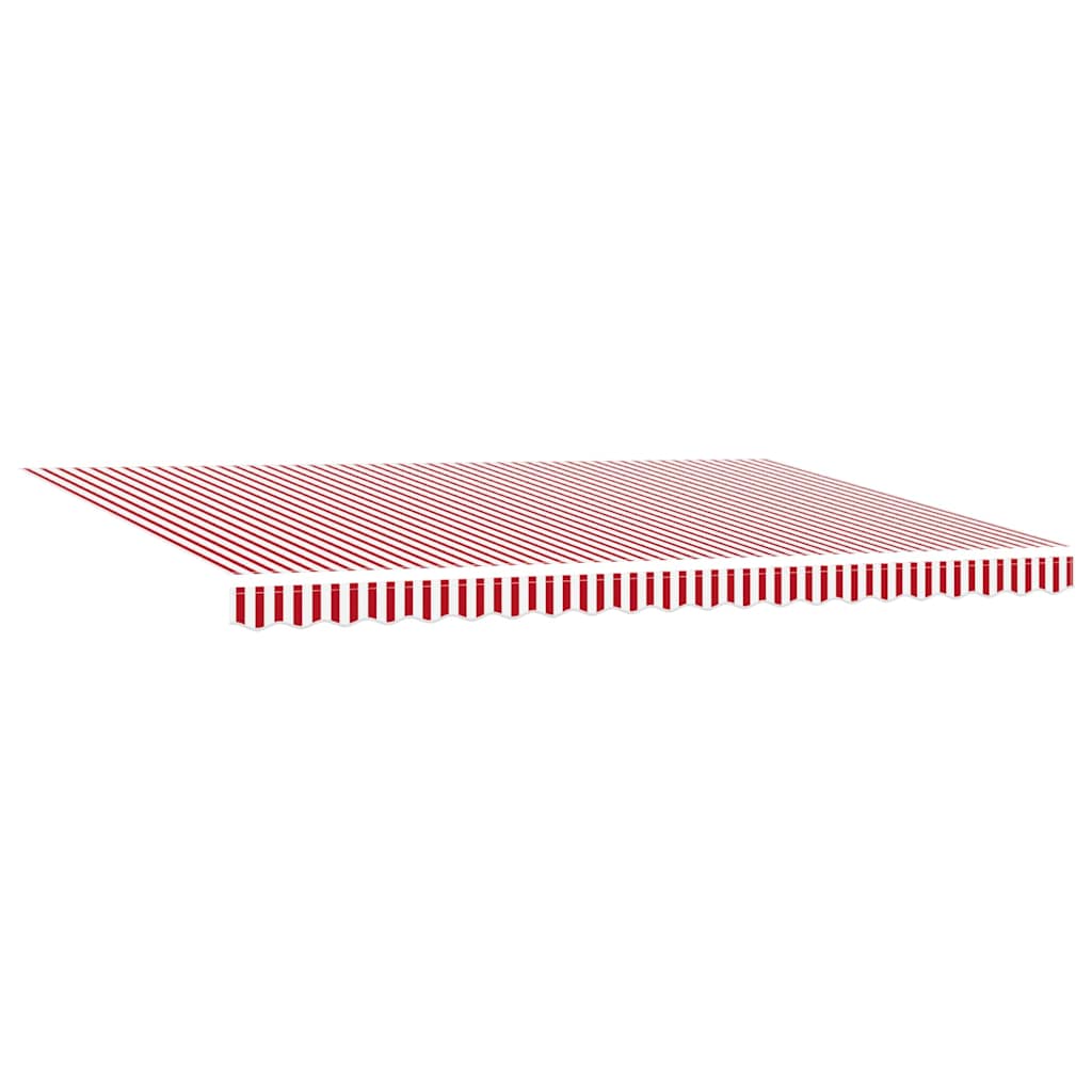 Utrækkelig Markise Rød og Hvid 500 × 350 cm
