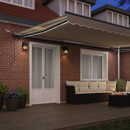 Markiseduge Beige 500 × 350 cm Polyester