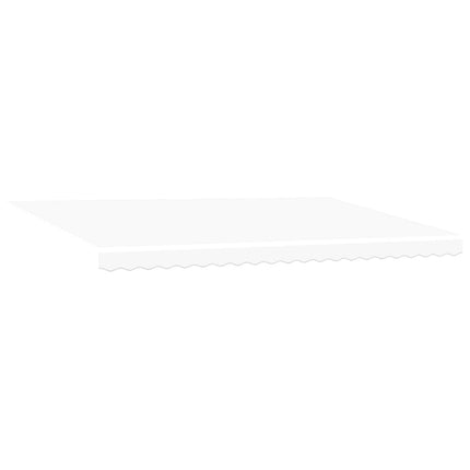 Udtrækkelig markise Hvid 500 × 350 cm Polyester