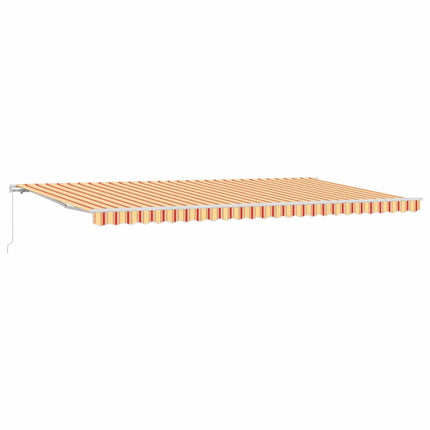 Udtrækkelig markise Gul og orange 600 × 300 cm