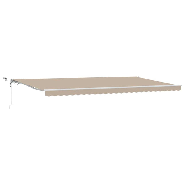 Udtrækkelig markise Beige 600 × 300 cm Polyester