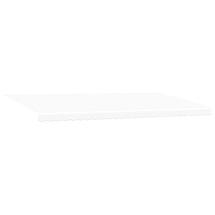 Udtrækkelig markise Hvid 600 × 300 cm Polyester
