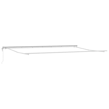 Udtrækkelig markise Grøn og gul 600 × 300 cm Stof og aluminium