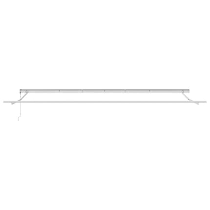 Udtrækkelig markise Grøn og gul 600 × 300 cm Stof og aluminium