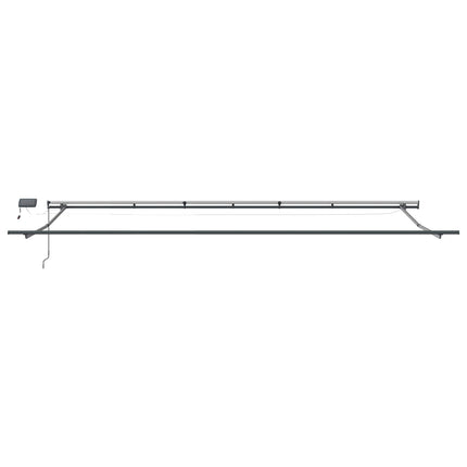 Udtrækkelig markise Grøn og gul 600 × 300 cm Stof og aluminium