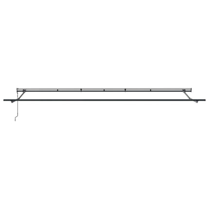 Udtrækkelig markise Grøn og gul 600 × 300 cm Stof og aluminium