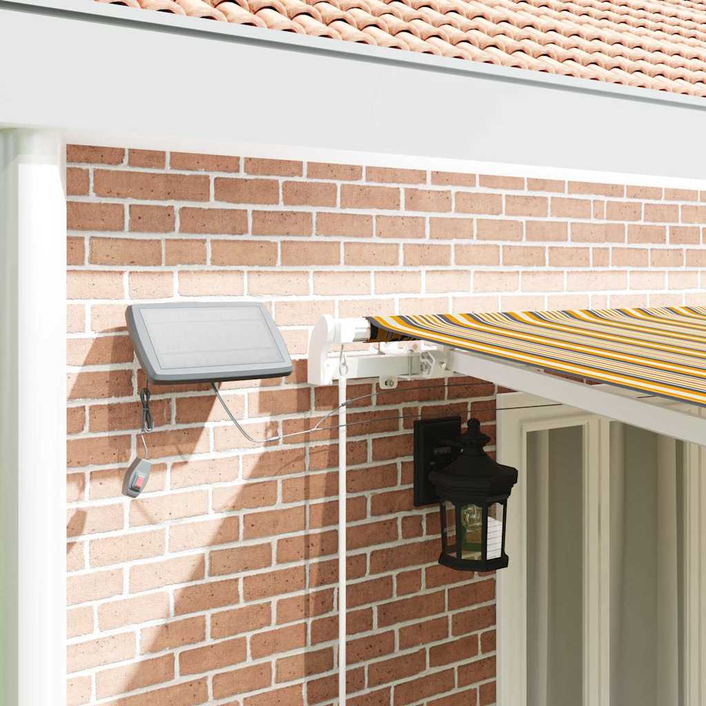 Utrækkelig Markise Flerfarvet 600 × 350 cm Stof og stål